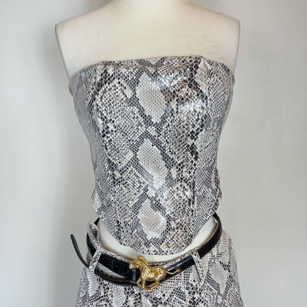 Kim Shui Snake Wide Leg Crop Set - Picture 3 of 5